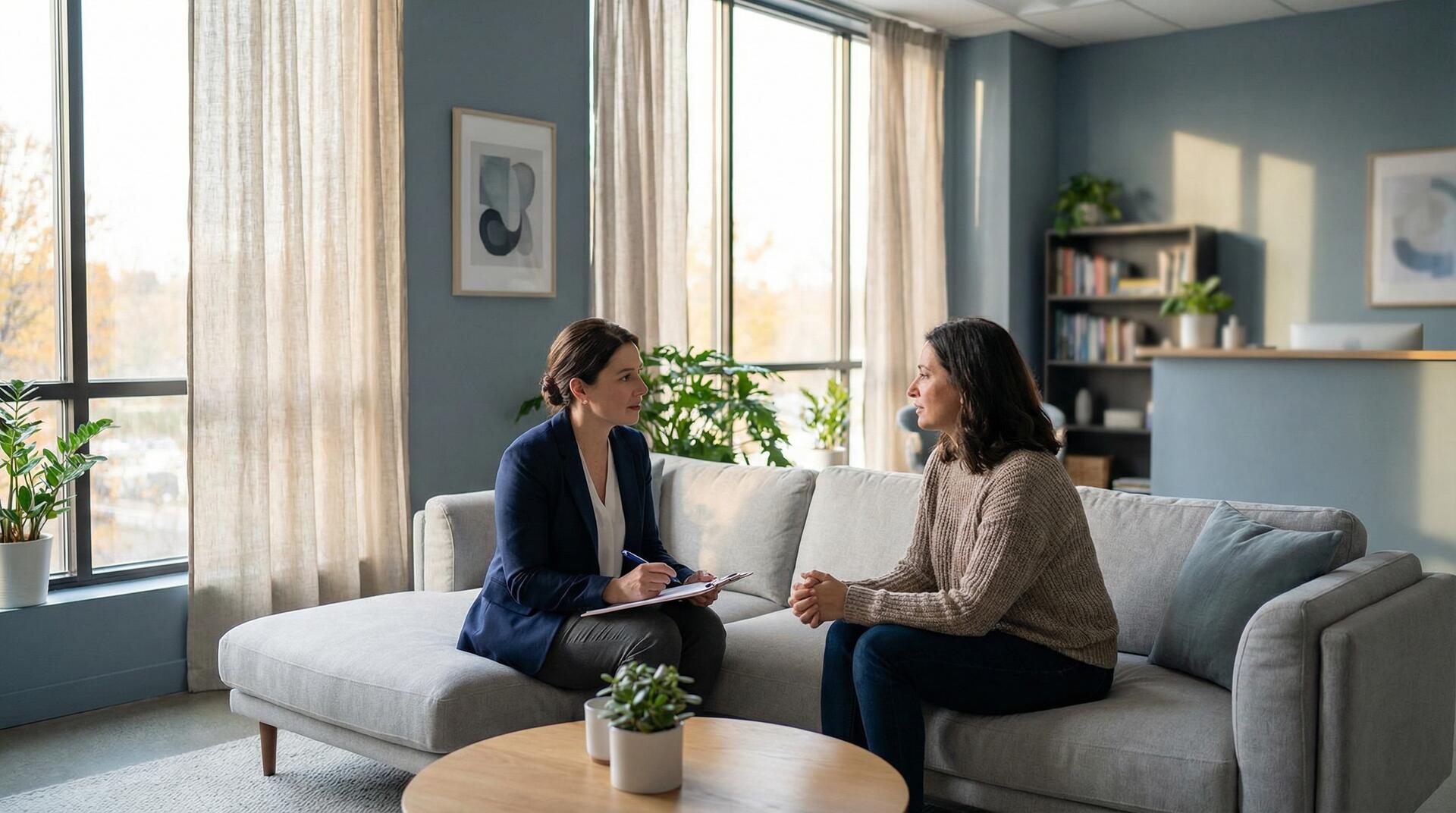 Professional therapy session